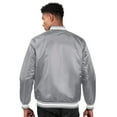 thumbnail image 2 of Men's Starter Gray Michigan State Spartans Core Satin Varsity Full-Snap Jacket, 2 of 2