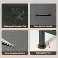 thumbnail image 6 of FDW 8-Drawer Fabric Dresser for Bedroom,Closet Dresser with Metal Frame and Wooden Top Tall Storage Tower for Closet,Living Room and Entryway,Grey, 6 of 7