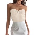 thumbnail image 2 of Womens Tube Tops Summer Outfits Beach Vacation Clothes Sweaters Strapless Sleeveless Tank Tops Color L, 2 of 9
