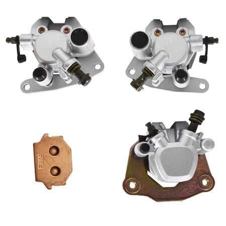 3 Pack Brake Calipers with Pads 69100-03GF0-999 Brake Caliper Assembly Fit for 2002 2003 2004 2005 2006 2007 Suzuki Vinson 500