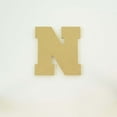 thumbnail image 4 of Package of 1, 6 Inch X 3/4" Thickness MDF Letter N in The Collegiate Font, Thick for Art & Craft Project, Made in USA, 4 of 4