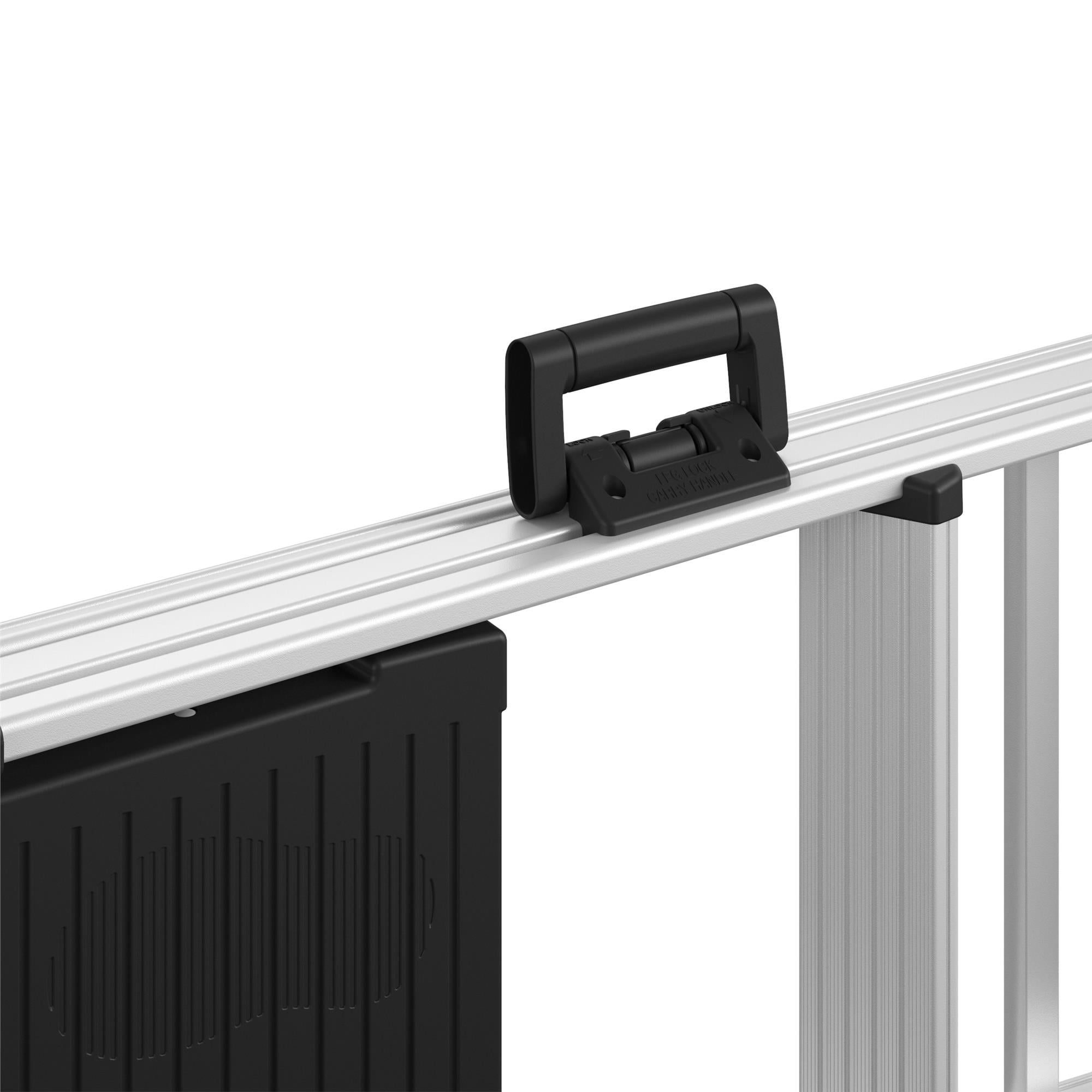 COSCO 6ft Signature Series Step Ladder, Type 1A, 300 lbs. Load Capacity (Aluminum/Black)