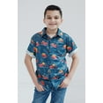thumbnail image 2 of Disney Cars Lightning McQueen Tow Mater Hawaiian Button Down Shirt Toddler to Big Kid, 2 of 5