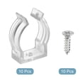 Uxcell Fluorescent Tube Light Fixture Lamp Bracket Holder Plastic U ...