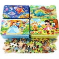 thumbnail image 2 of Pieces Of Iron Boxed Cartoon Anime Wooden Puzzle Children's Puzzle Early Education Toys Baby Intelligence Development Toys heqiyong LED, 2 of 2