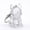 Extra-large French Bulldog, variant on Large Pet Hair Memorial Keychain, Clear Dog Shape Fur Keepsake Charm, 3D Resin Dog Hair Collector Pendant for Pet Lovers
