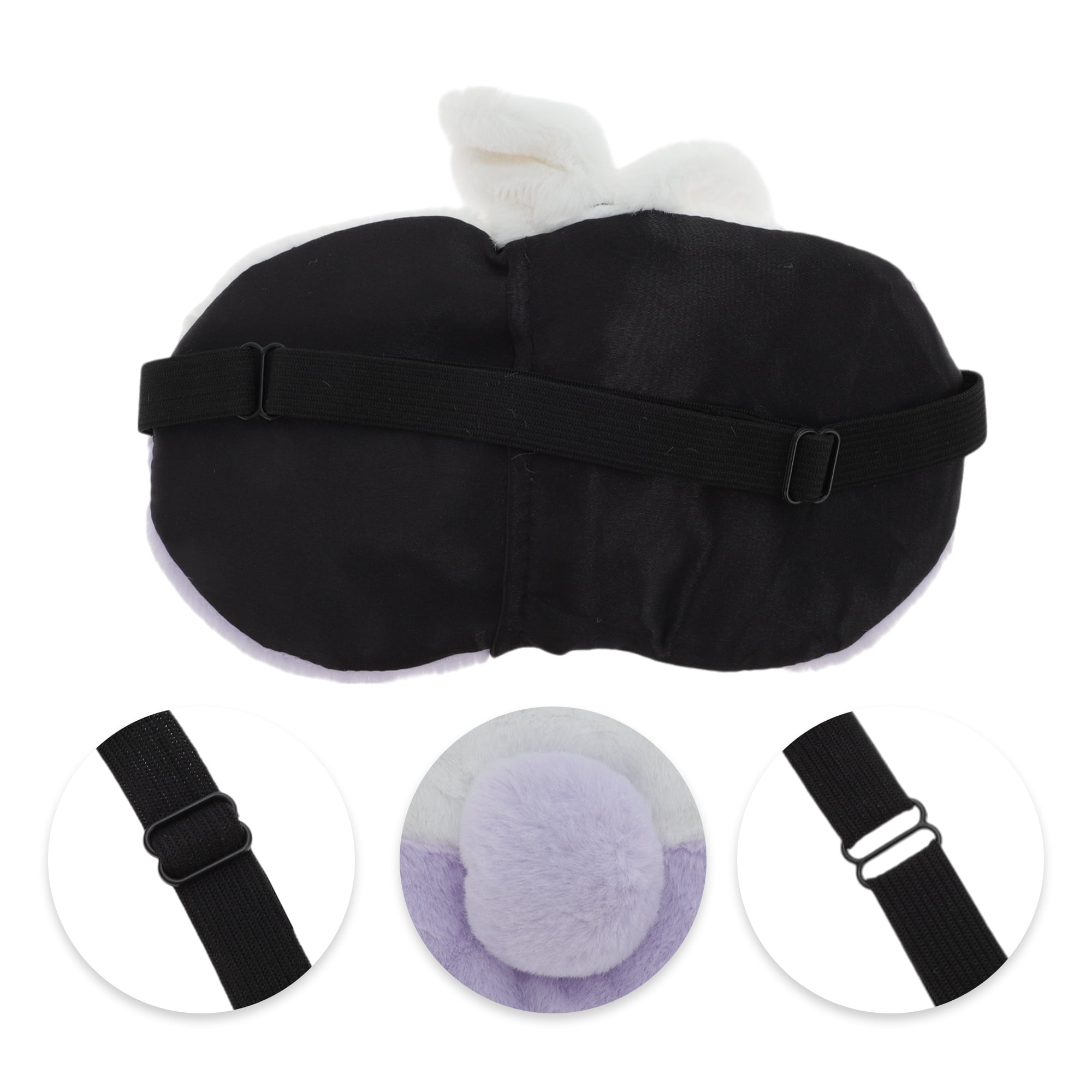 Unique Bargains Portable Lucky Strawberry Sleep Mask  for Travel and Home Use Purple