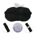 thumbnail image 2 of Unique Bargains 1 Pc Portable Lucky Strawberry Sleep Mask for Hotel Purple Fleece, 2 of 3