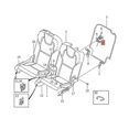 thumbnail image 4 of 39826799 Rear Seat Release Outer Handle Lever For Xc90 2016-2023 2nd / 3rd Row Seat Backrest Switch, 4 of 5