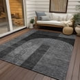 thumbnail image 6 of Addison Rugs Chantille Indoor/Outdoor Transitional Art Deco Charcoal Washable Rectangle Rug, 9' x 12', 6 of 6