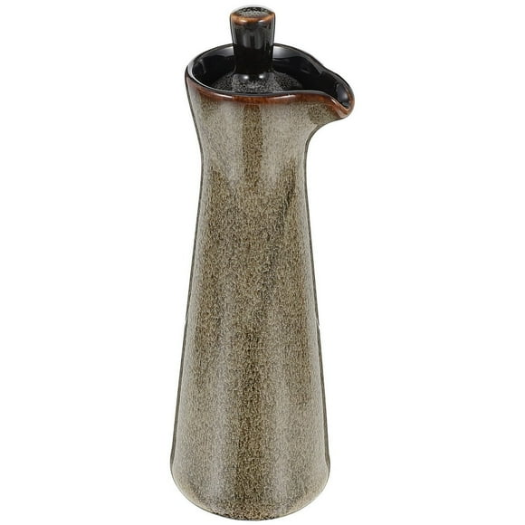 LEEYNEER Dispenser Oil Bottle Vinegar Ceramic Olive Condiment Sauce Soy Cruet Jar Pot Liquid Cooking Jars Syrup Seasoning Bottles