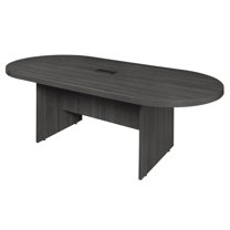 Legacy 95" Racetrack Conference Table with Power Data Grommet- Ash Grey