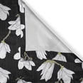 thumbnail image 4 of Ambesonne Magnolia Window Valance, Countryside Flowers, 54" X 18", Green Black and White, 4 of 5