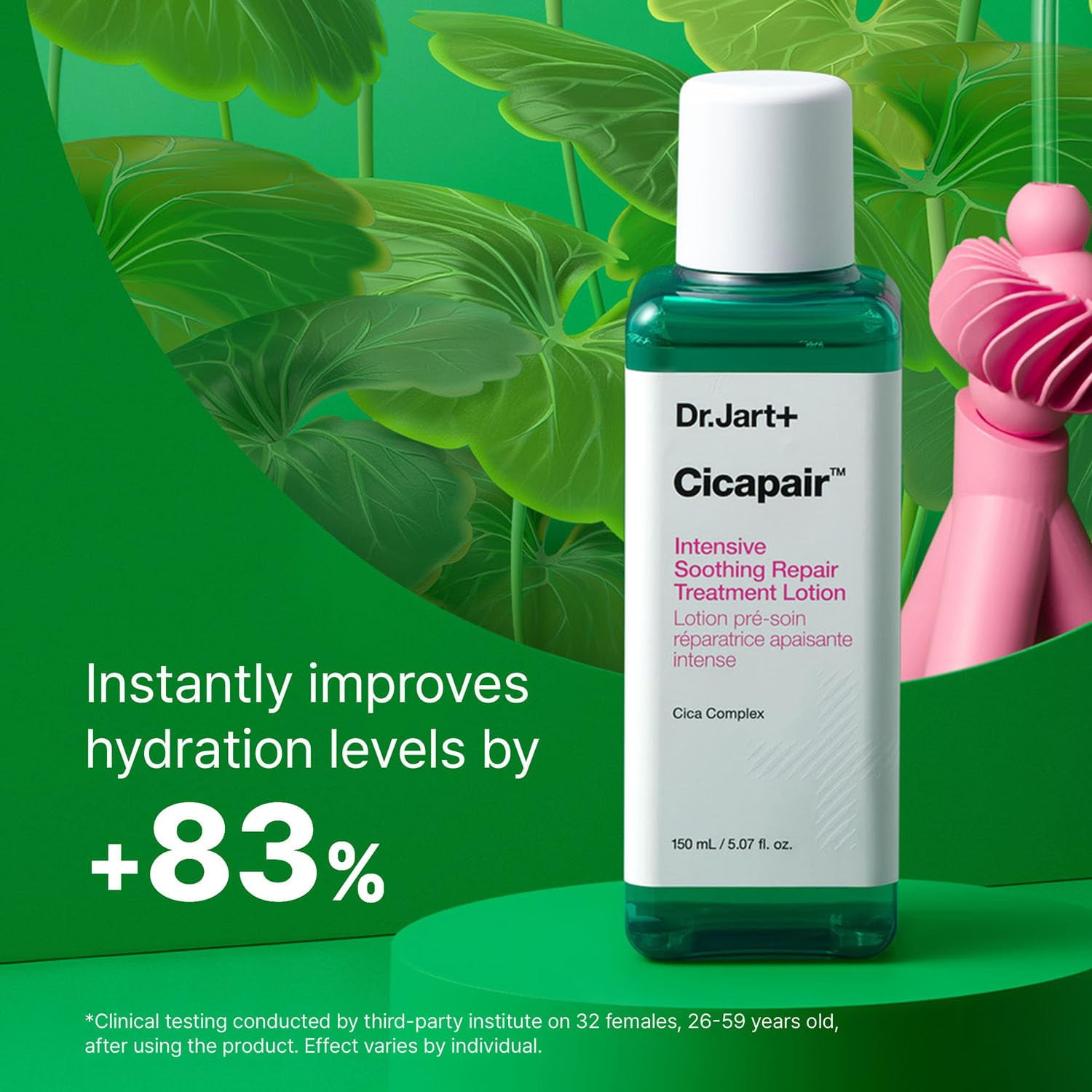 Dr.Jart+ Cicapair Intensive Soothing Repair Treatment Liquid Face Lotion to Reduce Redness | Hydrating Toner | Korean Skin Care, 5.07 fl oz