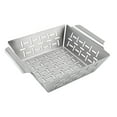 thumbnail image 2 of Stainless Steel BBQ Grilling Basket Small Large Vegetable Fish Barbecue Tray Leak Net Seamless Handle Even Heat Nonstick Easy Clean for Outdoor Picnic, 2 of 2