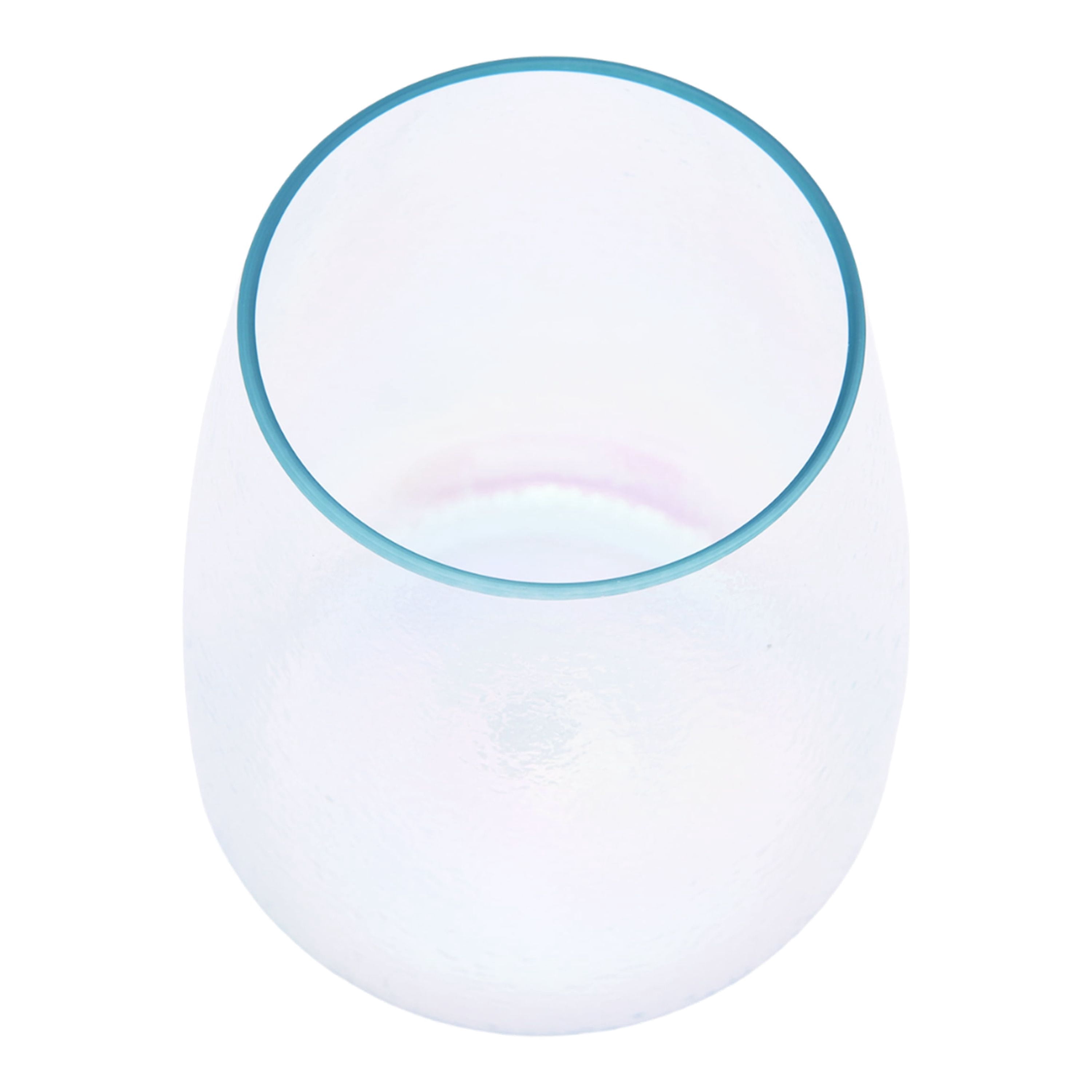 Better Homes & Gardens 19-Ounce Iridescent Acrylic Stemless Wine Tumbler, 6-Pack