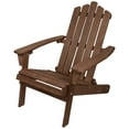 thumbnail image 3 of Northlight 36" Brown Classic Folding Wooden Adirondack Chair, 3 of 6