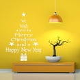 thumbnail image 1 of maskred 1/2/3/5 Christmas New Year Letters Wall Sticker Decal Removable Room Wall Decoration white 1 Pc, 1 of 6