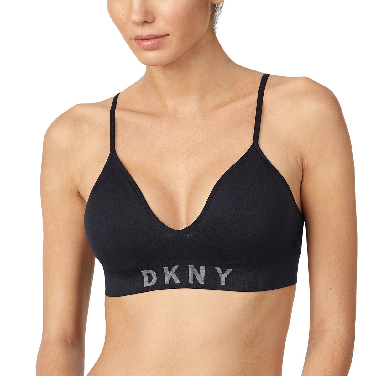 arroz fecha límite Cerebro DKNY Women's Seamless Bralette, 2 Pack, (Black/Nude, Large) - Walmart.com
