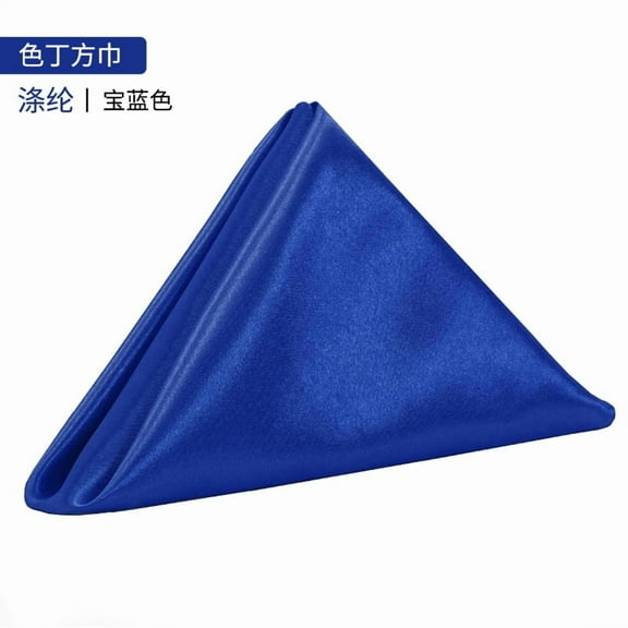 suxuMhao Bulk Cloth Napkins,10 Cloth napkins-Dark blue Fabric Napkins 16.93x16.93in(43x43cm)-Table Cloth Napkins for Weddings,Suitable for Parties, Dinners, Soft Polyester Cloth Napkins​