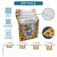 thumbnail image 6 of Sunflower Gnomes Table Runner 36 Inches, Summer Botanical Elegant Floral Bed Runner Dresser Scarves Tabletop for Indoor Outdoor Parties/Ceremony/Banquet, 13"x 36", 6 of 9