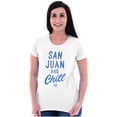 thumbnail image 3 of San Juan Puerto Rico Chill Vintage Womens Fitted Plus Size Graphic Tee Brisco Brands 3X, 3 of 5