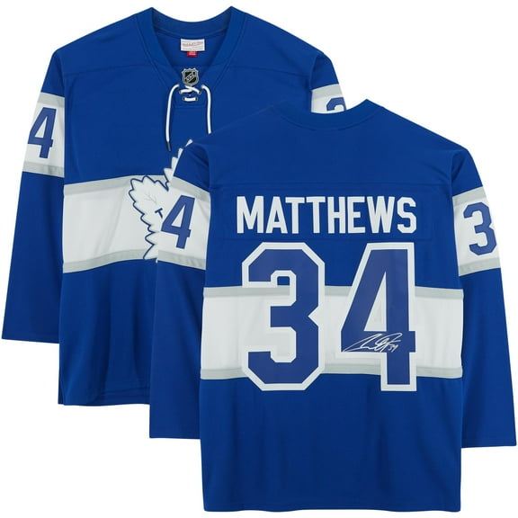 Auston Matthews Toronto Maple Leafs Autographed 2017 NHL Centennial Classic Mitchell & Ness Replica Jersey - Fanatics Authentic Certified