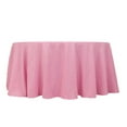 thumbnail image 2 of BalsaCircle 120" Pink Round Premium Polyester Tablecloth Party Reception Wedding Table Linens Catering Event Decorations Supplies, 2 of 8