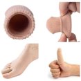 thumbnail image 6 of NOGIS Toe Caps Sleeves Cushions Protectors Tubes Fabric & Gel Lining Finger Toe Separator for Bunion, Hammer Toe, Callus, Corn, Blister (Medium, 4 Pack), 6 of 8