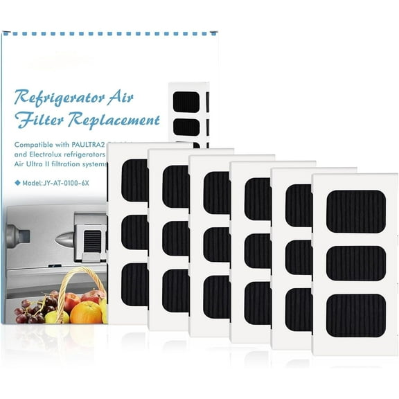 Frigidaire PAULTRA2 Pure Air Ultra II Refrigerator Filter Replacement (6 packs) - Fits Electrolux ELPAULTRA2, Activated Carbon