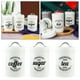 thumbnail image 5 of Frascos de cocina de metal antioxidante Macarena Juego de Botes de azúcar de café y té 3 piezas Blanco brillante, 5 of 8