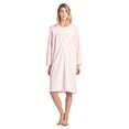 thumbnail image 2 of Casual Nights Women's Long Sleeve Micro Fleece Cozy Floral Night Gown, 2 of 5