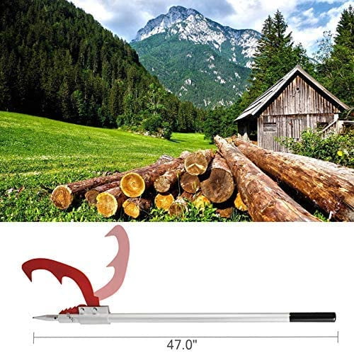47 Inch Detachable Peavey Cant Hook W// Handling Logs Aluminum All In One Gloves