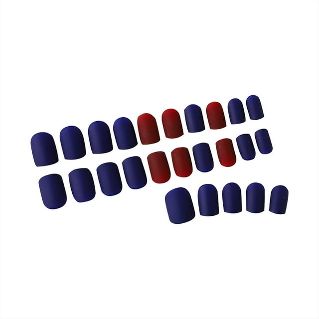 Juego de pegatinas para uñas HUOGUO Coffin Fake Nails con pegatinas y lima