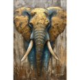thumbnail image 1 of Cuadro Decorativo Animal 90x122cm Elefante Ocre, 1 of 6