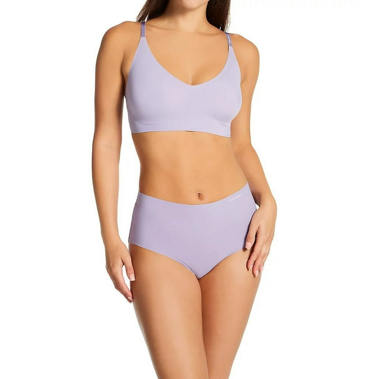 Calvin Klein PURPLE ESSENCE Invisible Lightly Linted Triangle Bra, US Large