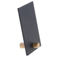 thumbnail image 2 of HUBERT® Wooden Peg Sign Matte Black Plastic - 3" L x 4" H, 2 of 5