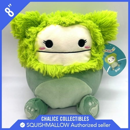 Squishmallow Kellytoy Plush Limited Squad Bren The Green Big Foot Yeti 8