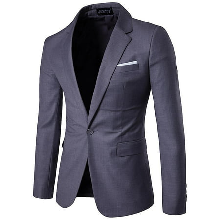 Allthemen Mens Blazer Slim Fit Business Casual Suit Jacket 9 Colors ...