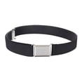 thumbnail image 3 of Ceinture pour Tout-Petits Élastique Ajustable Extensible Ceintures Unisexes Boucle Carrée Argentée, 3 of 6