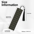 thumbnail image 3 of Kdxio Bee Floral Print Metal Tassel Bookmarks,Perfect Gift for Art Lovers and Bookworms Metal Bookmarks for Women, 3 of 8