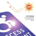 thumbnail image 6 of New York Handicap Parking Sign, Access At Front Sign, 24x36 Corrugated Plastic, 6 of 7