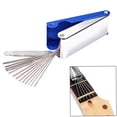 thumbnail image 1 of Set Guitar Nut Bridge File Set Luthiers Tool Box 13 Sizes of Files 1 Flat File for Guitar Banjo Mandolin Bass String Groove Slot, 1 of 6