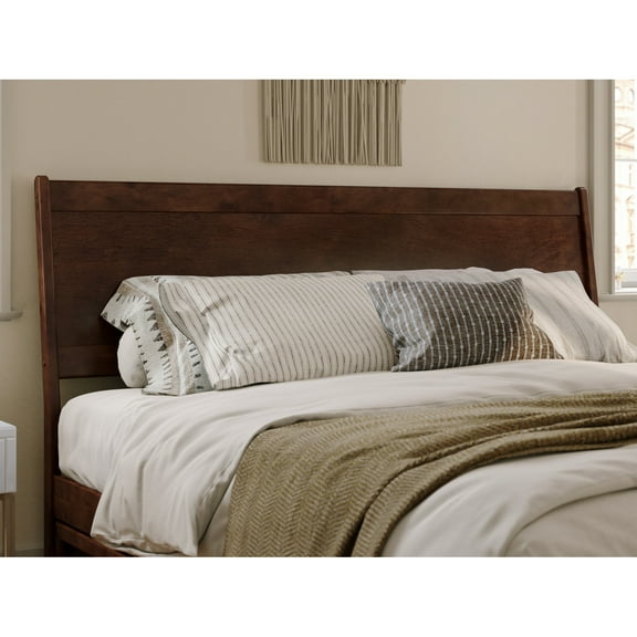 AFI Casanova King Sized Solid Hardwood Panel Headboard in Walnut Brown