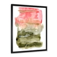 thumbnail image 2 of Designart 'Red Pink and Green Abstract Clouds' Modern Framed Art Print, 2 of 4
