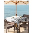 thumbnail image 2 of Outdoor Tablecloth with Umbrella Hole and Zipper, Spring Gray Eucalyptus Square Table Cloth 60x60 Inch Waterproof Tablecloth, Summer Botanical Leaf Country Picnic Table Cover for Patio Camping, 2 of 7