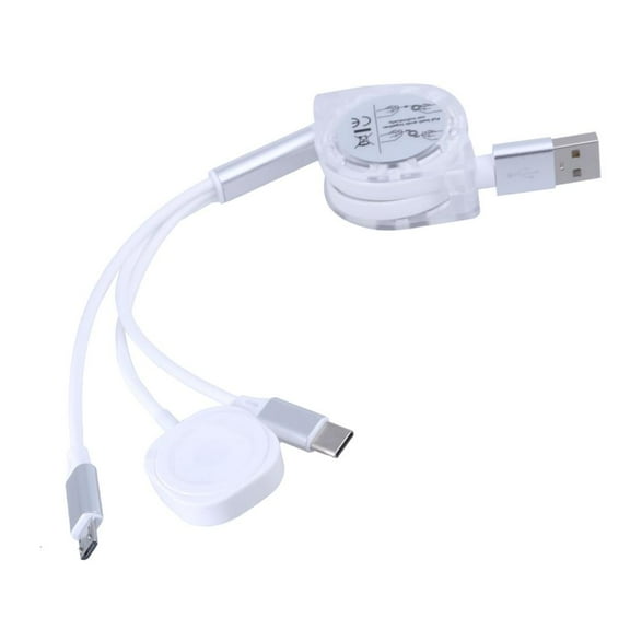 Tizuqe USB to Type C Retractable Telescopic Charger Cable for Cellphone Tablets Watch