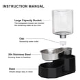 thumbnail image 6 of RIZZARI 4L Automatic Pet Waterer - Black Gravity Stainless Steel Water Dispenser, 100% Bpa-Free, Leak-Proof, Water Feeder for Cats and Dogs, 6 of 8