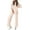 Beige, variant on Women's 2 Piece Outfits Casual Short Sleeve Pullover Tops and Wide Leg Pants Lounge Sets Tracksuits