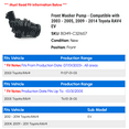 thumbnail image 2 of Front Washer Pump - Compatible with 2003 - 2005, 2009 - 2014 Toyota RAV4 EV 2004 2010 2011 2012 2013, 2 of 3